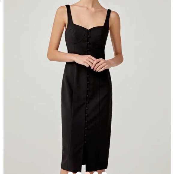 LOVE BONITO NWT black bodycon dress - Picture 4 of 5